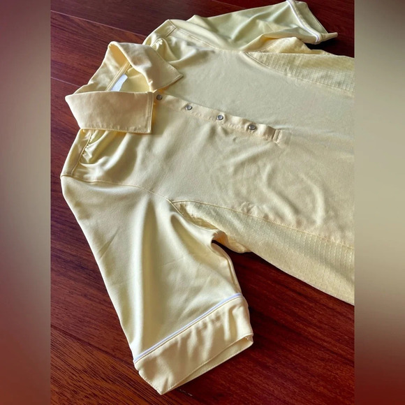 Callaway women’s yellow pearl snap golf polo S - Picture 2 of 9